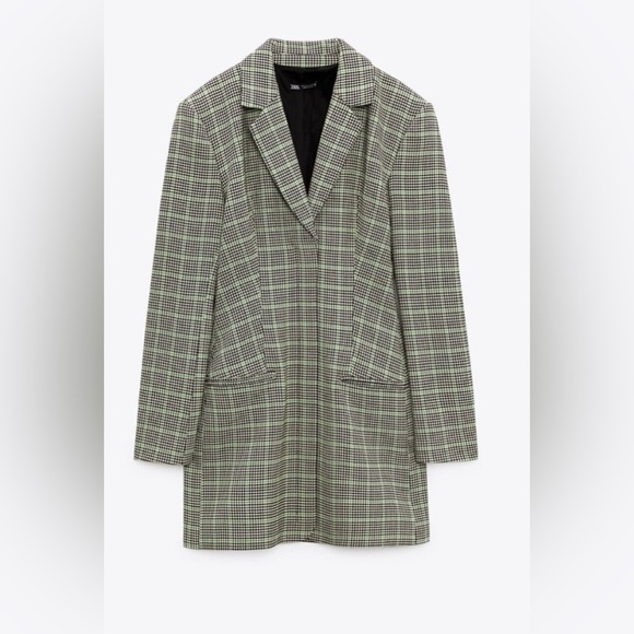 NWT Zara Plaid Blazer Dress. Size S - Picture 3 of 11